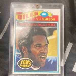 Topped OJ Simpson Football Card